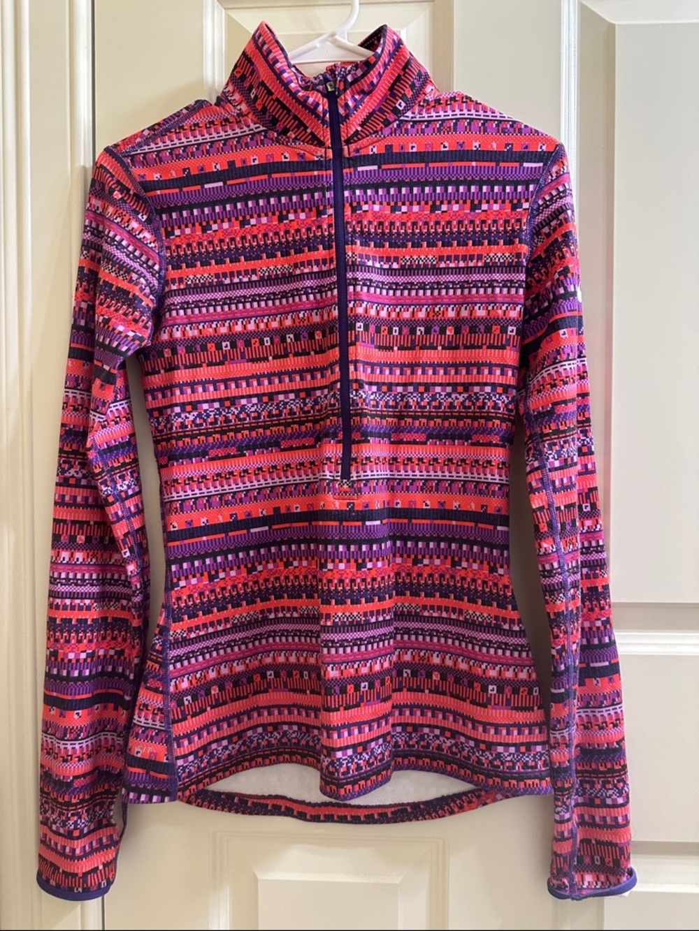Nike Purple & Pink Geometric Dri-Fit Top